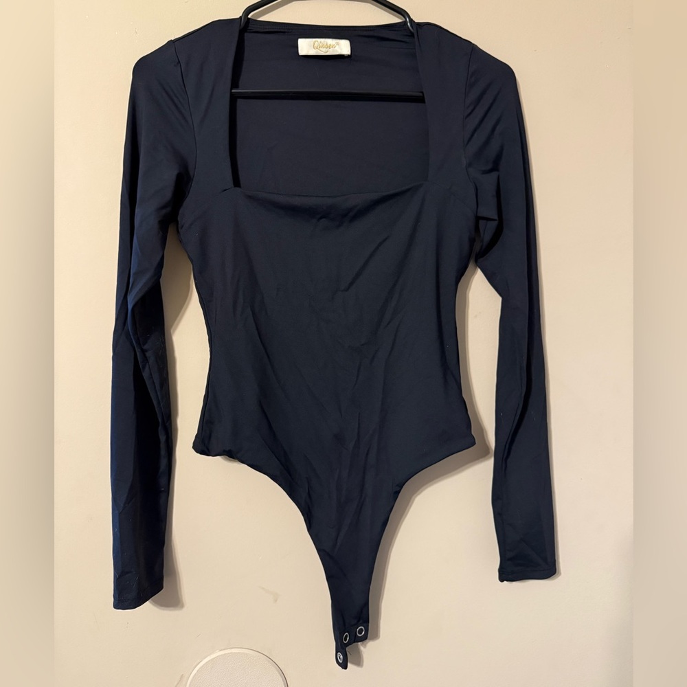 Long Sleeve Black Bodysuit